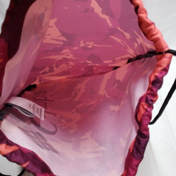 Columbia Colourful Camo Drawstring Backpack Bag Pink Burgundy - Picture 5 of 10